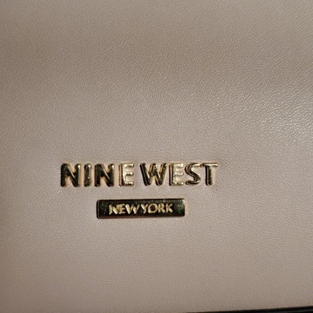 Pink Nine West Bag Block Satchel Vegan Leather Handbag Purse WOMEN'S WOMAN'S